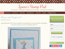 Tablet Screenshot of laurasstamppad.com